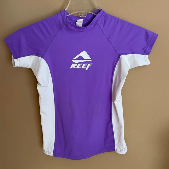 Reef Other - REEF Short Sleeve Purple Rash Guard Swim Top - Women's XS